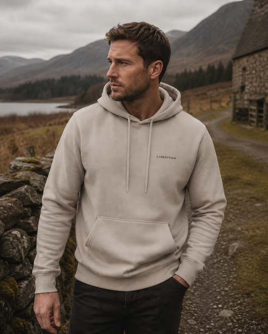 The Hawick Hooded Jumper — Black Embroidery
