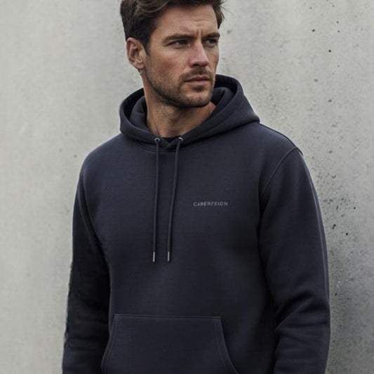 The Hawick Hooded Jumper - White Embroidery
