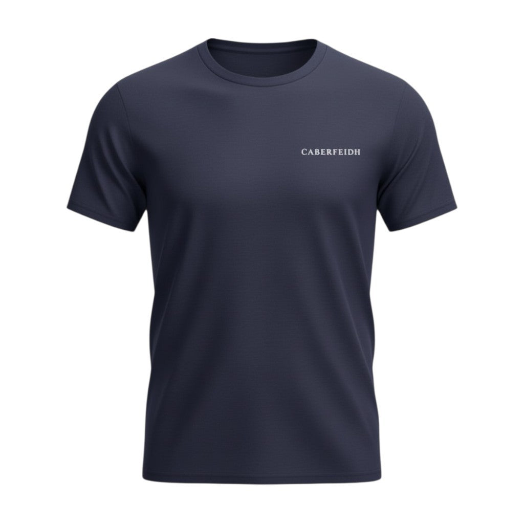 The Cairngorm T-Shirt — White Embroidery