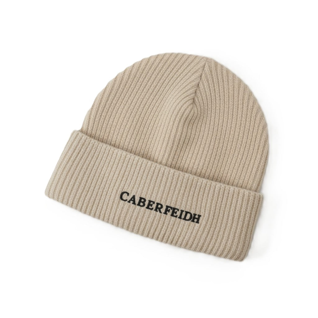 The Harbour Fisherman Beanie — Black Embroidery