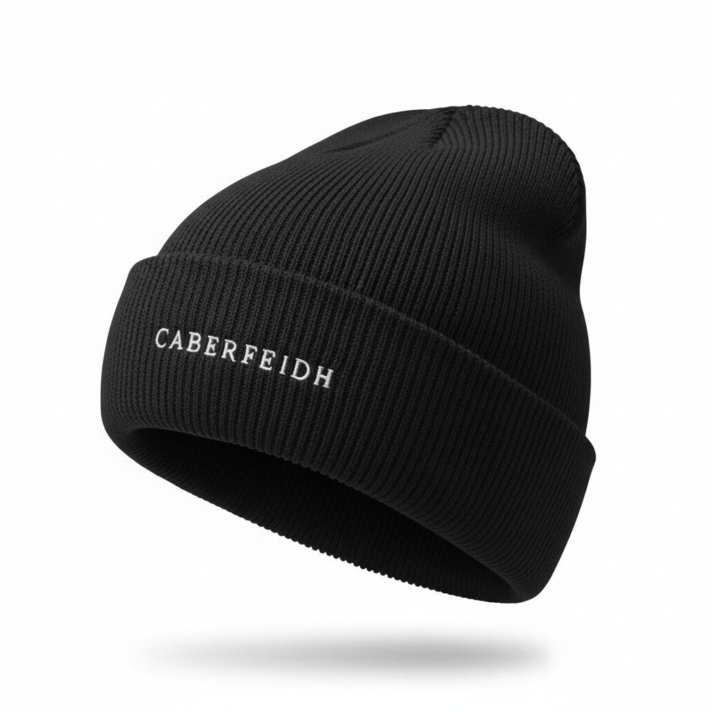 The Harbour Fisherman Beanie — White Embroidery