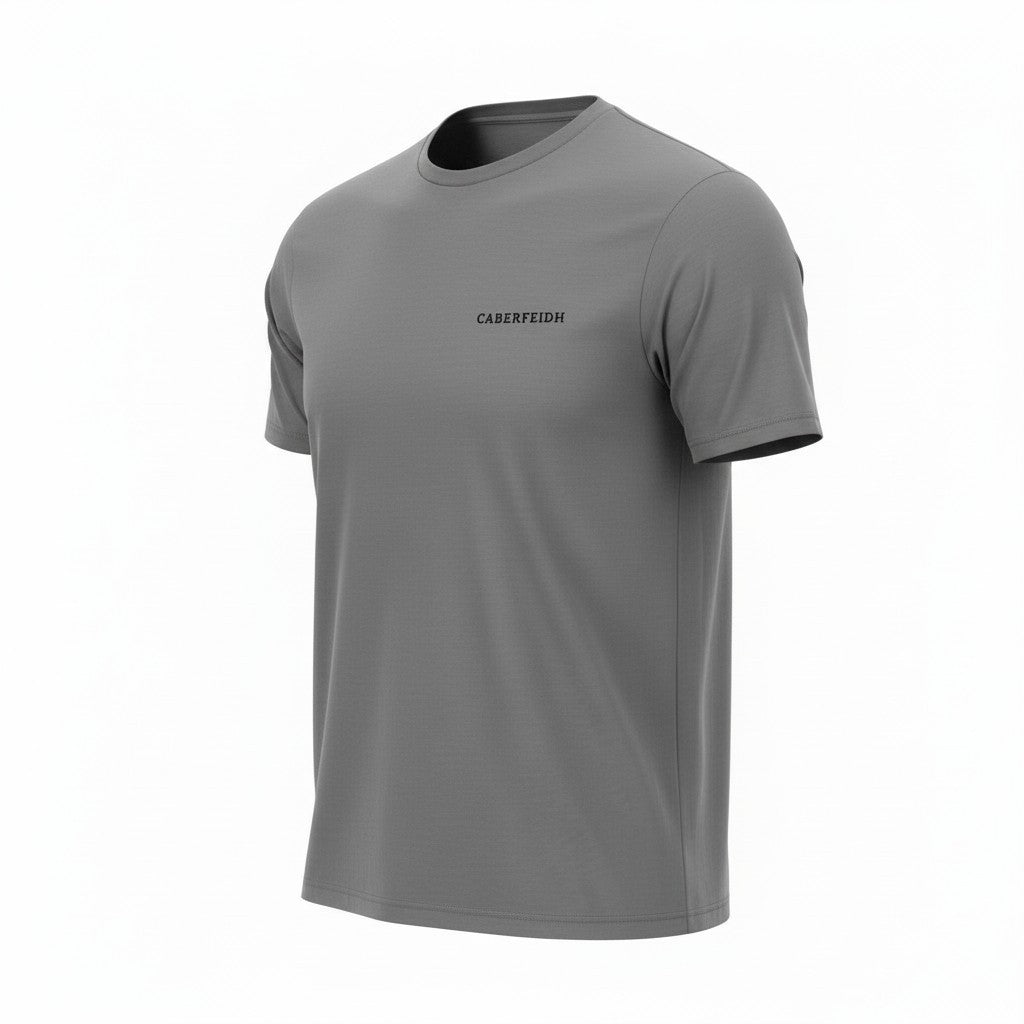 The Cairngorm T-Shirt — Black Embroidery