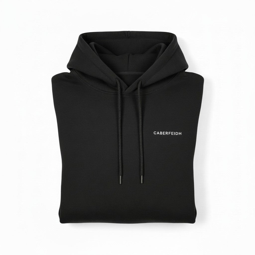 The Hawick Hooded Jumper — White Embroidery