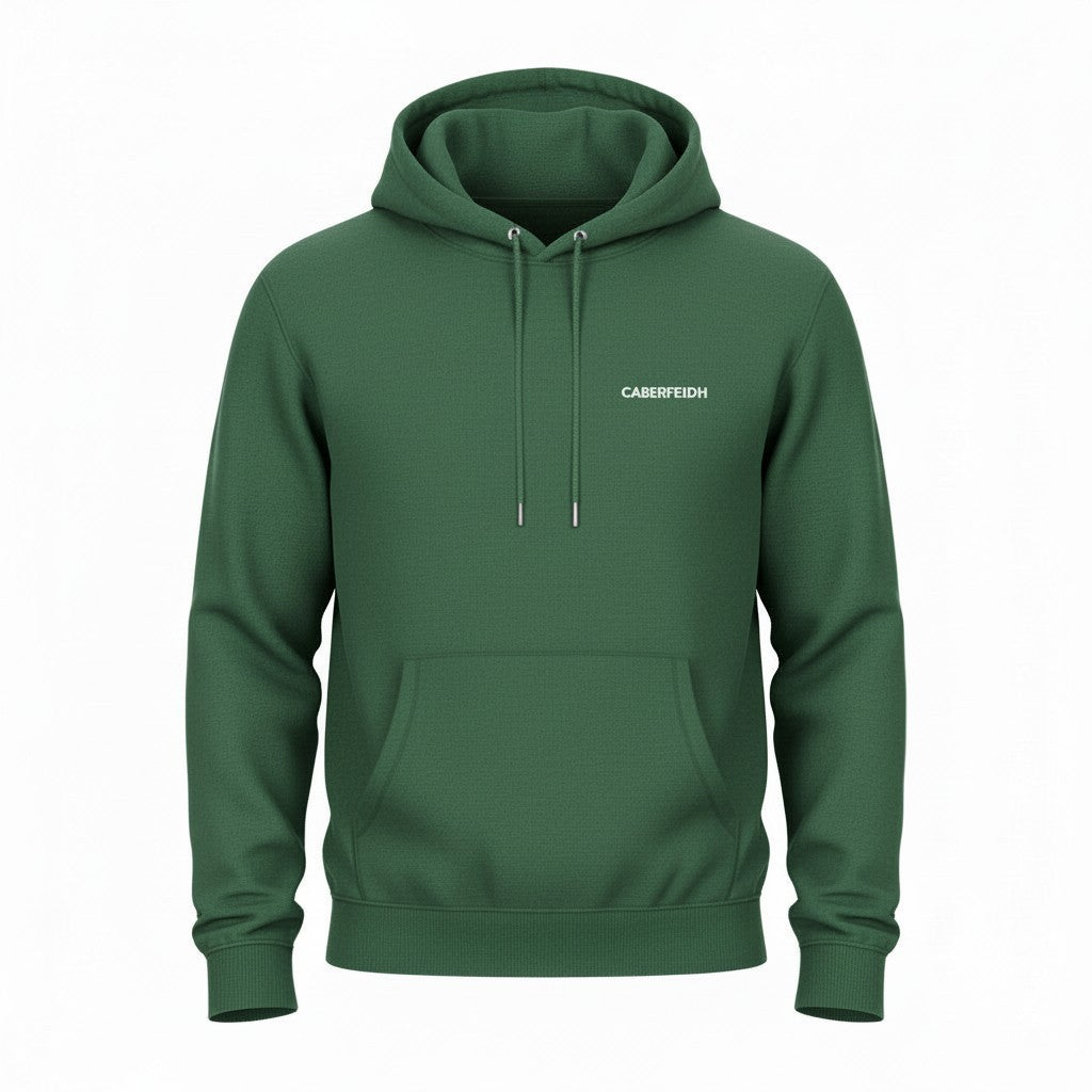 The Hawick Hooded Jumper — White Embroidery