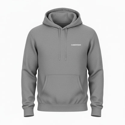 The Hawick Hooded Jumper — White Embroidery