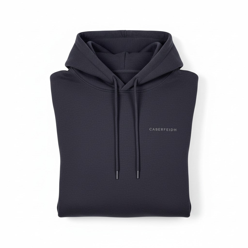 The Hawick Hooded Jumper — White Embroidery