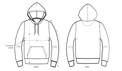 The Hawick Hooded Jumper — Black Embroidery