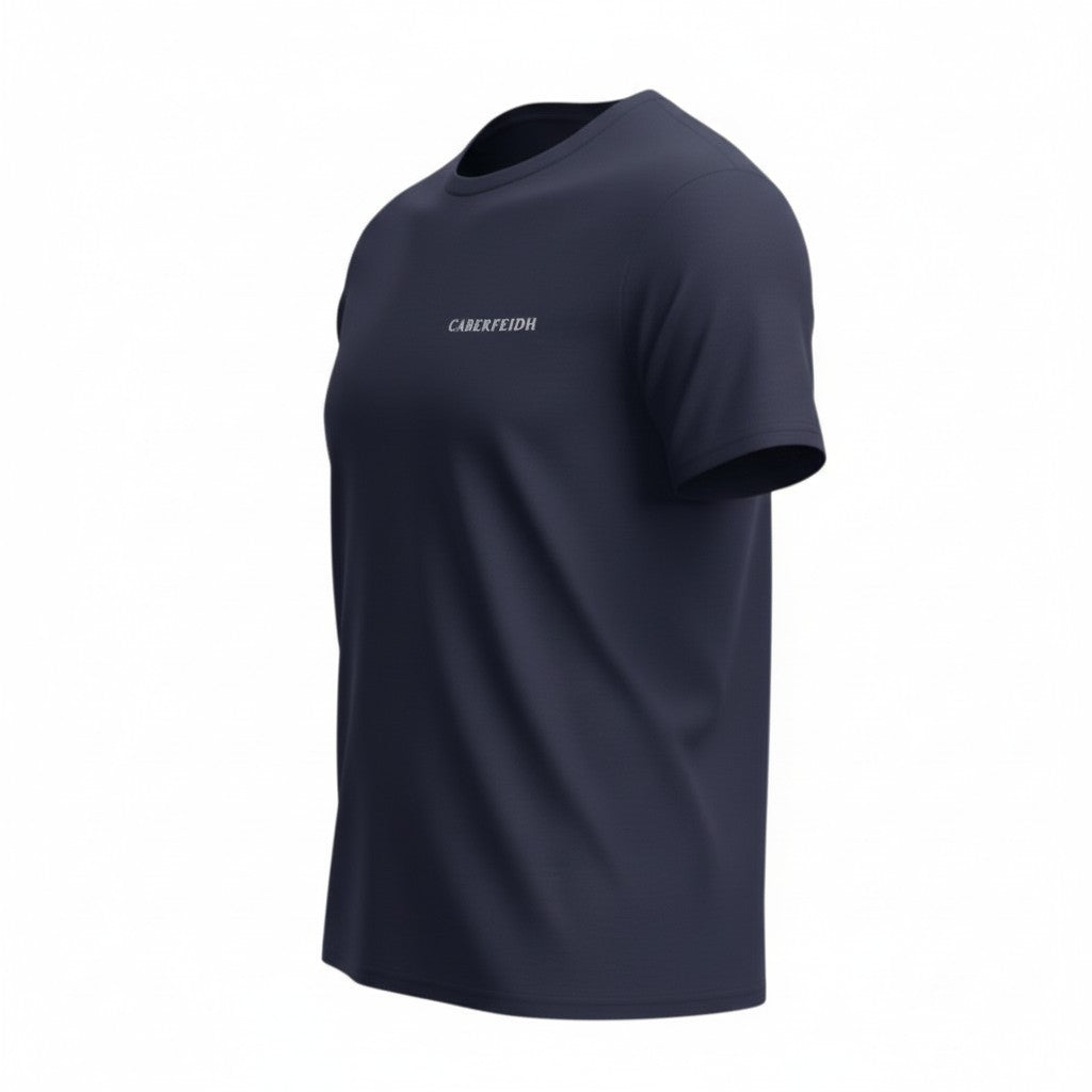 The Cairngorm T-Shirt — White Embroidery