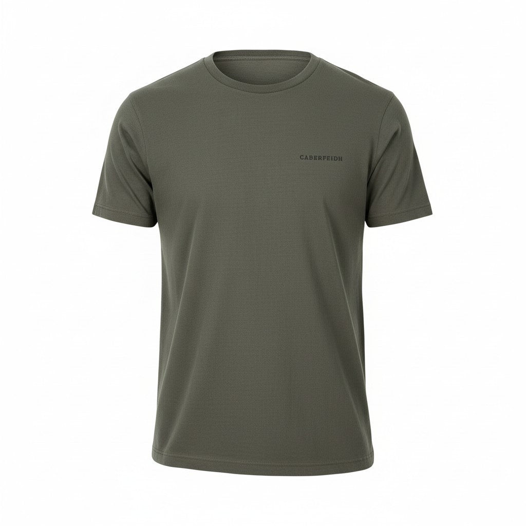 The Cairngorm T-Shirt — Black Embroidery